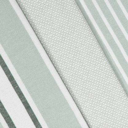 3 Pack Green Stripe Tea Towels