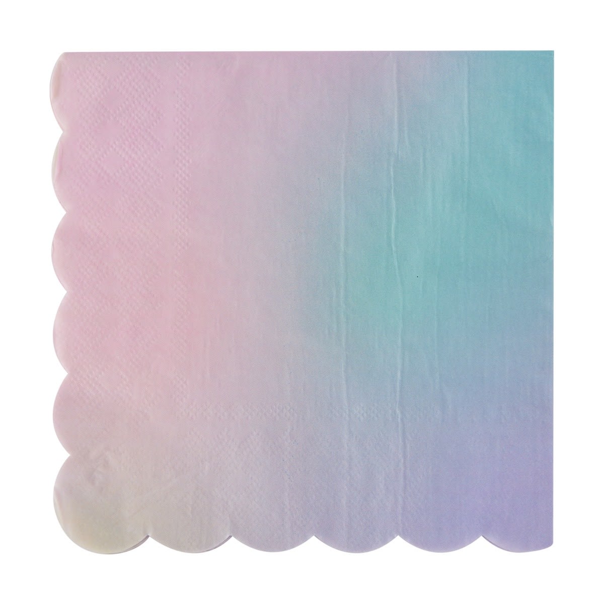 20 Pack Ombre Scalloped Paper Napkins