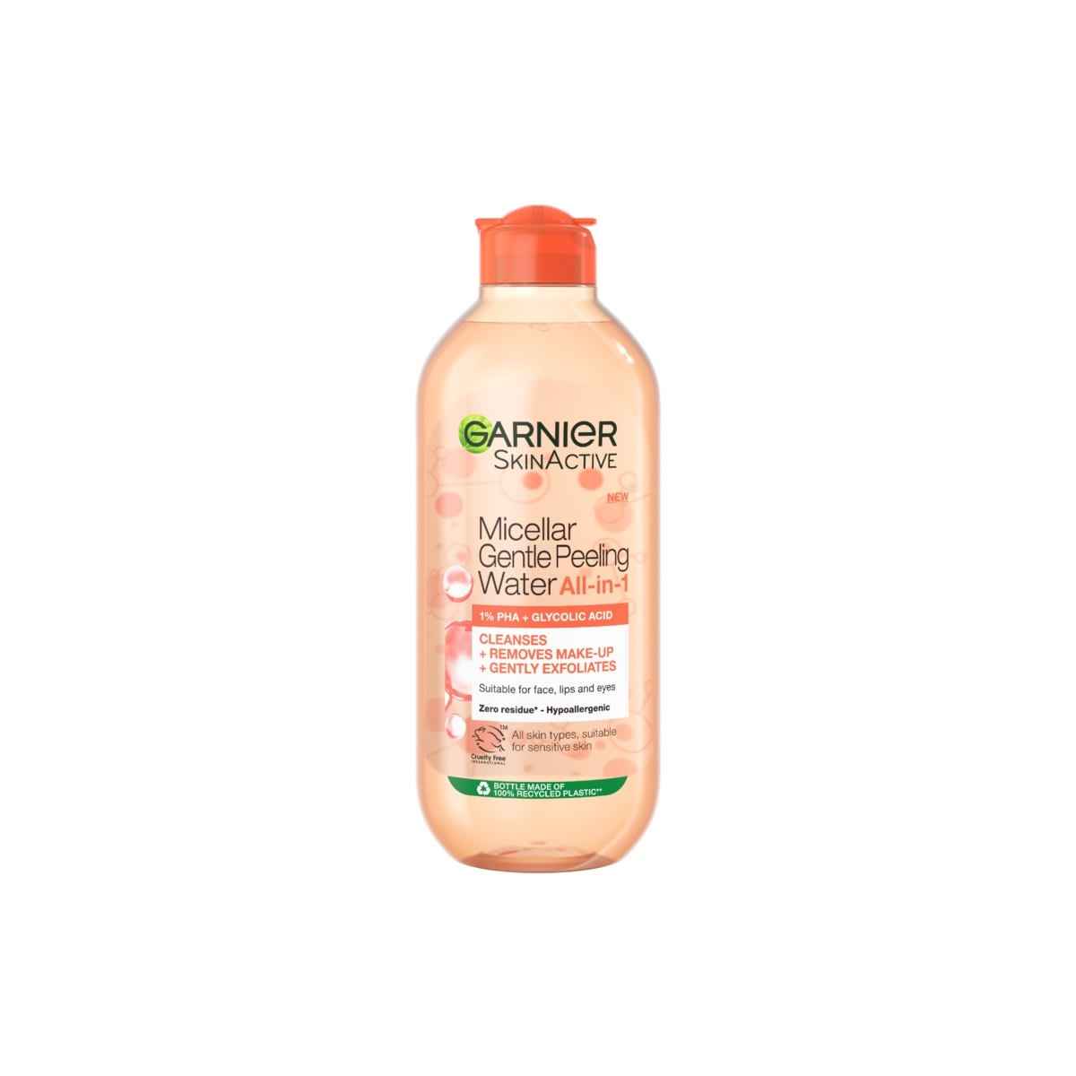 New Garnier SkinActive All-in-1 Micellar Gentle Peeling Water - 1% PHA and Glycolic Acid