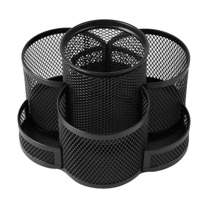 Rotating Mesh Pen Caddy - Black