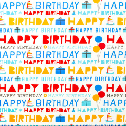 Hallmark Gift Wrap Roll - Happy Birthday