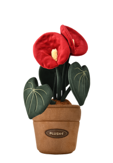 PlushWoods Anthurium Plant Plush With Pot 20cm