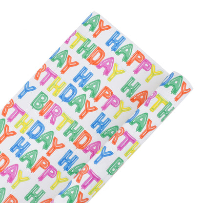 Hallmark Gift Wrap - Happy Birthday Balloons