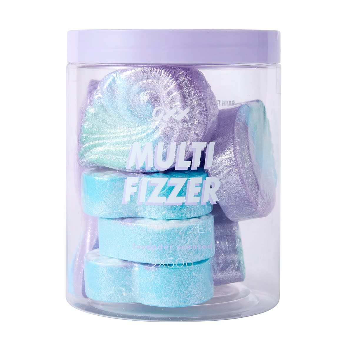 OXX Bodycare 9 Piece Multi Bath Fizzers - Lavender Scented