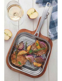 Grano Skillet Grill 28cm/2.0L in Stainless Steel