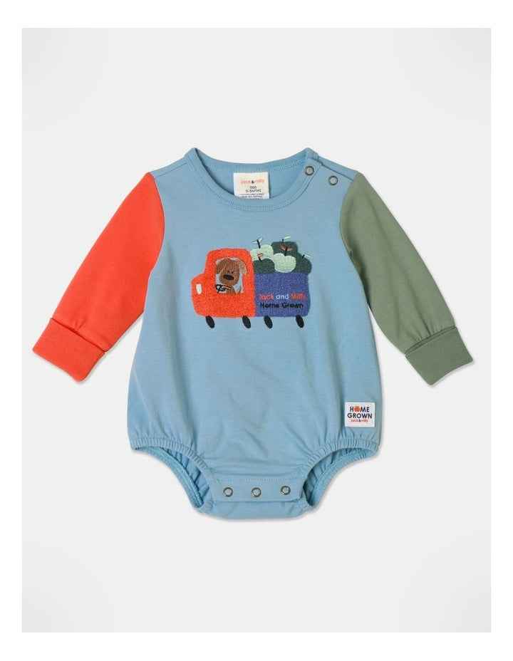 Freddie Homegrown Truck Boucle Bodysuit in Blue