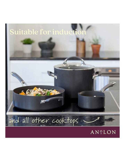 Nonstick Induction Saucepan 16cm/1.9L in Black