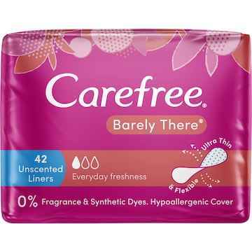 Carefree Barely There Unscented Liners 42 pack