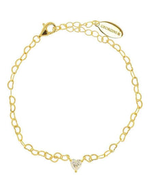Sweetheart Heart Chain Bracelet in Gold