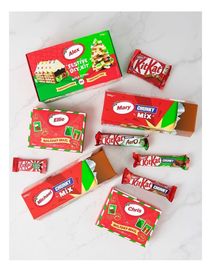 Personalised Chunky Gift Box 12 Pieces in Multi