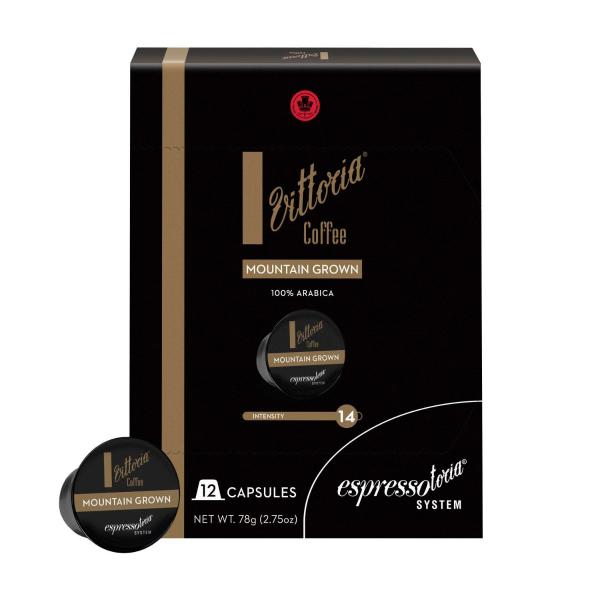 ESPRESSOTORIA VITTORIA MOUNTAIN GROWN COFFEE CAPSULES 12 PACK