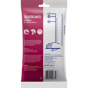 Vileda Silverlined Gloves Size S 1 pack