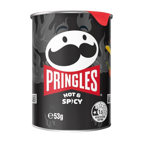 PRINGLES POTATO CHIPS HOT & SPICY 53 GRAM