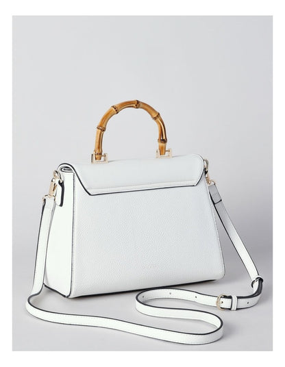 Belle Satchel Bag in White