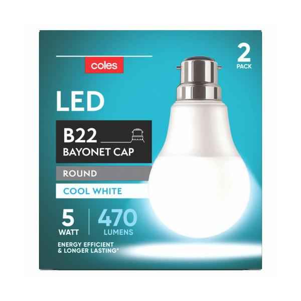 Led Globes Gls Bc 5W Cool White