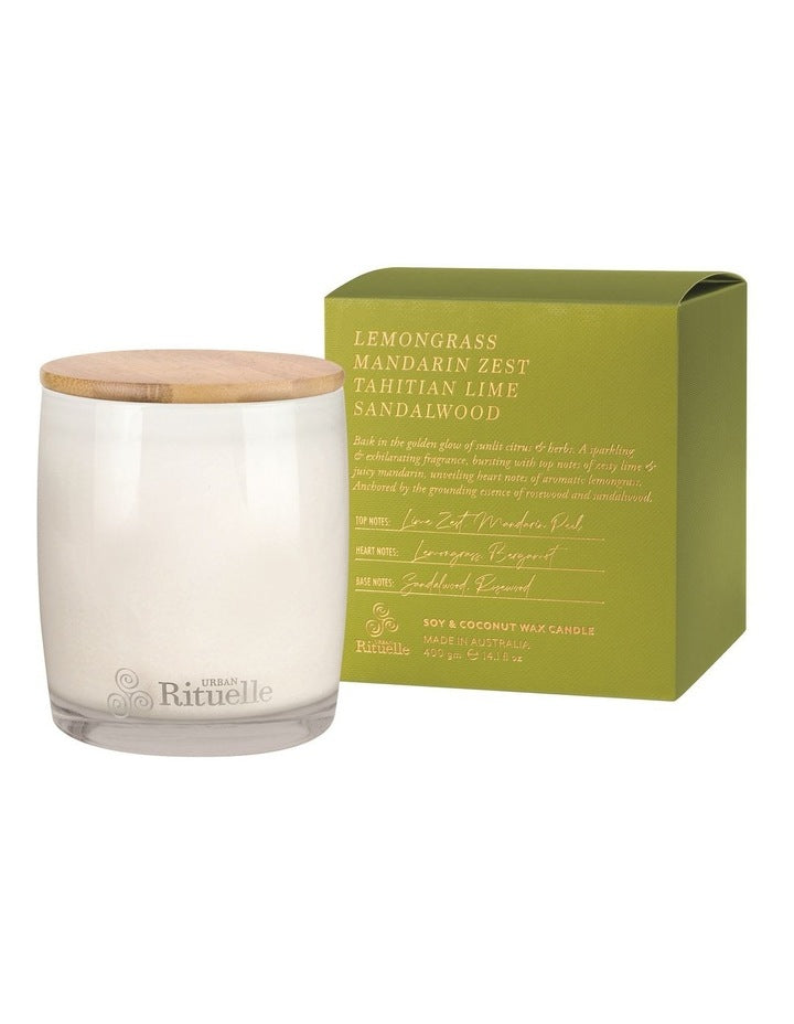 Lemongrass and Mandarin Zest Tahitian Lime and Sandalwood