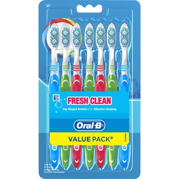 Oral-B Fresh Clean Soft Toothbrush 7 pack
