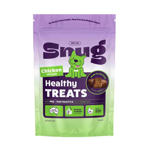 SNUG PET CO HEALTHY DOG TREATS CHICKEN WITH APPLE 100 GRAM