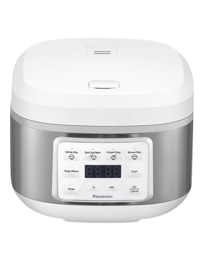 Easy One-touch Operation Rice Cooker 8 Cup in White