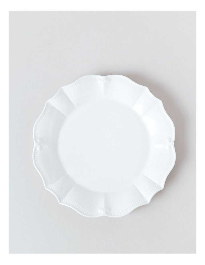 Bella Scalloped 12pc Dinner Set in White