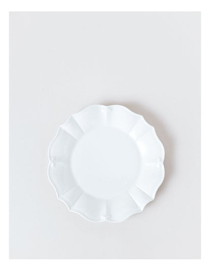 Bella Scalloped 12pc Dinner Set in White
