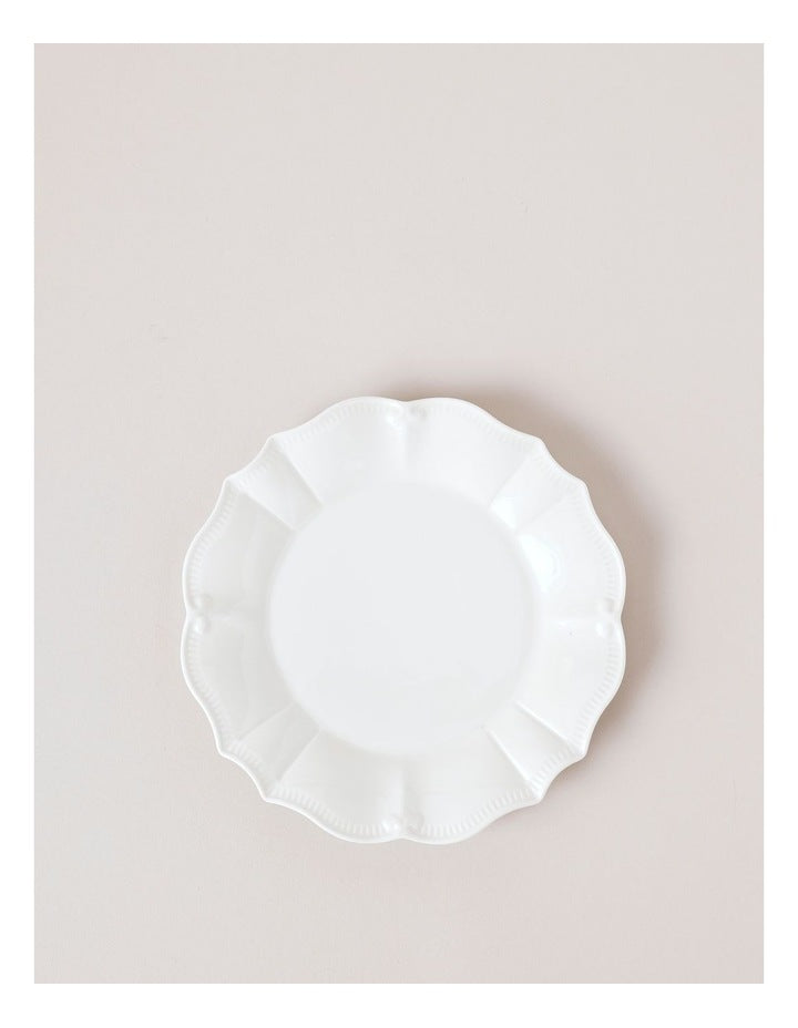 Bella Scalloped 12pc Dinner Set in White
