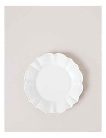 Bella Scalloped Side Plate in White