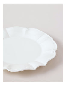 Bella Scalloped Side Plate in White