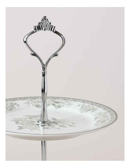 Aster 3 Tiered Cake Stand in Green Toile