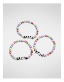 Star BFF Bracelet Pack 3 in Multi