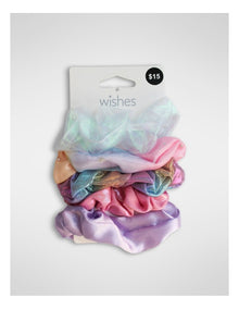 Star Sparkle Scrunchie 5 Pack in Multi