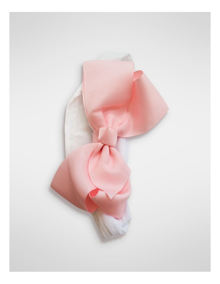 Flower Sunglasses And Hair Wrap Set in Pink