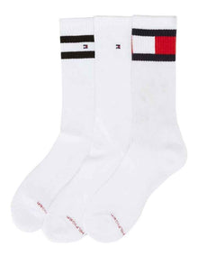Flag Sports Crew Socks 3 Pack in White