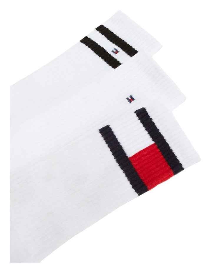Flag Sports Crew Socks 3 Pack in White