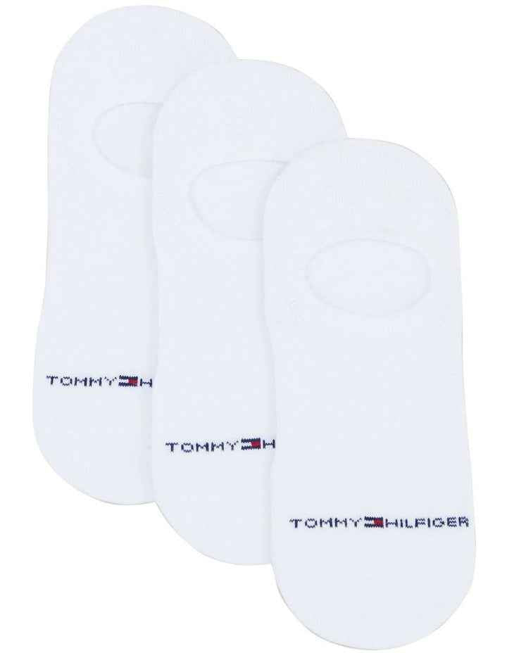 Logo Sneaker Liner Socks 3 Pack in White
