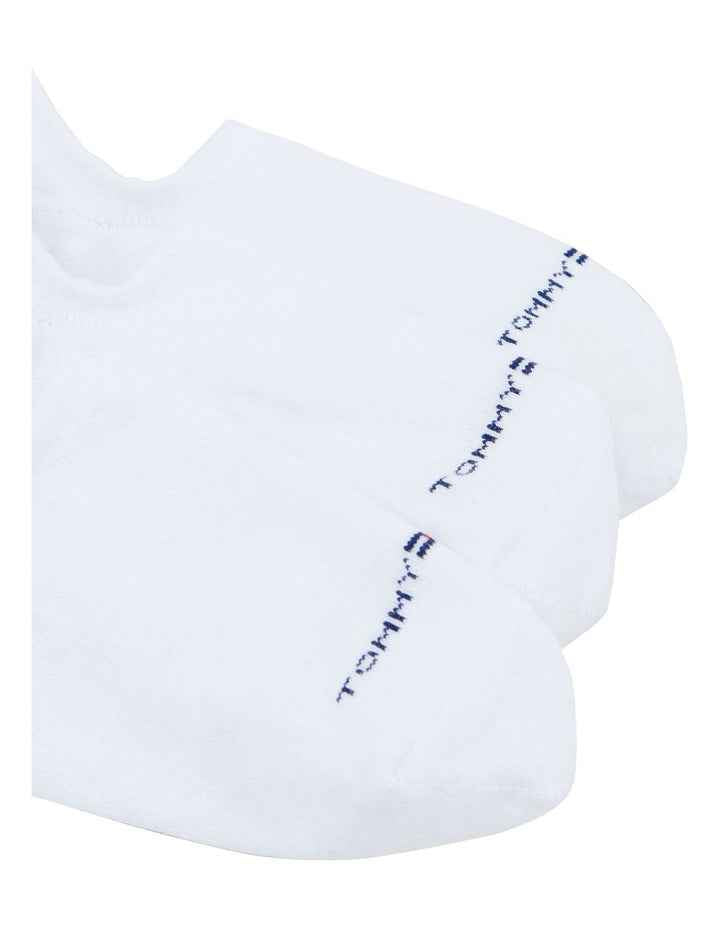 Logo Sneaker Liner Socks 3 Pack in White