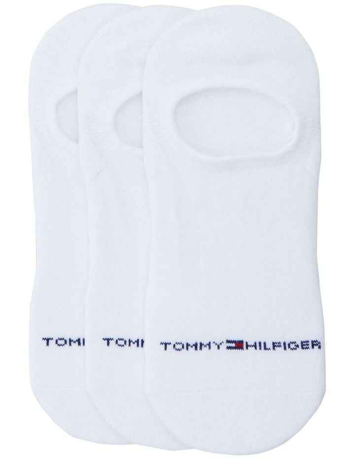 Logo Sneaker Liner Socks 3 Pack in White