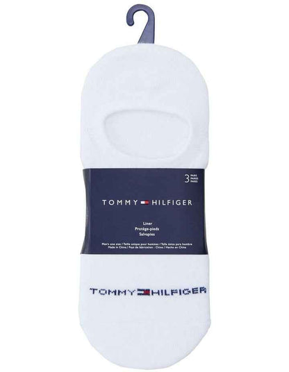 Logo Sneaker Liner Socks 3 Pack in White