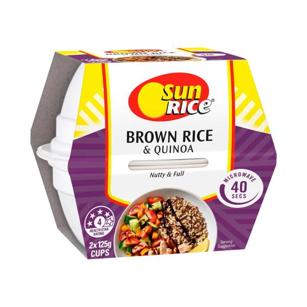Microwave Brown Rice & Quinoa Rice Cup 2x125g