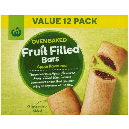Woolworths Apple Oven Baked Fruit Bars 12 Pack