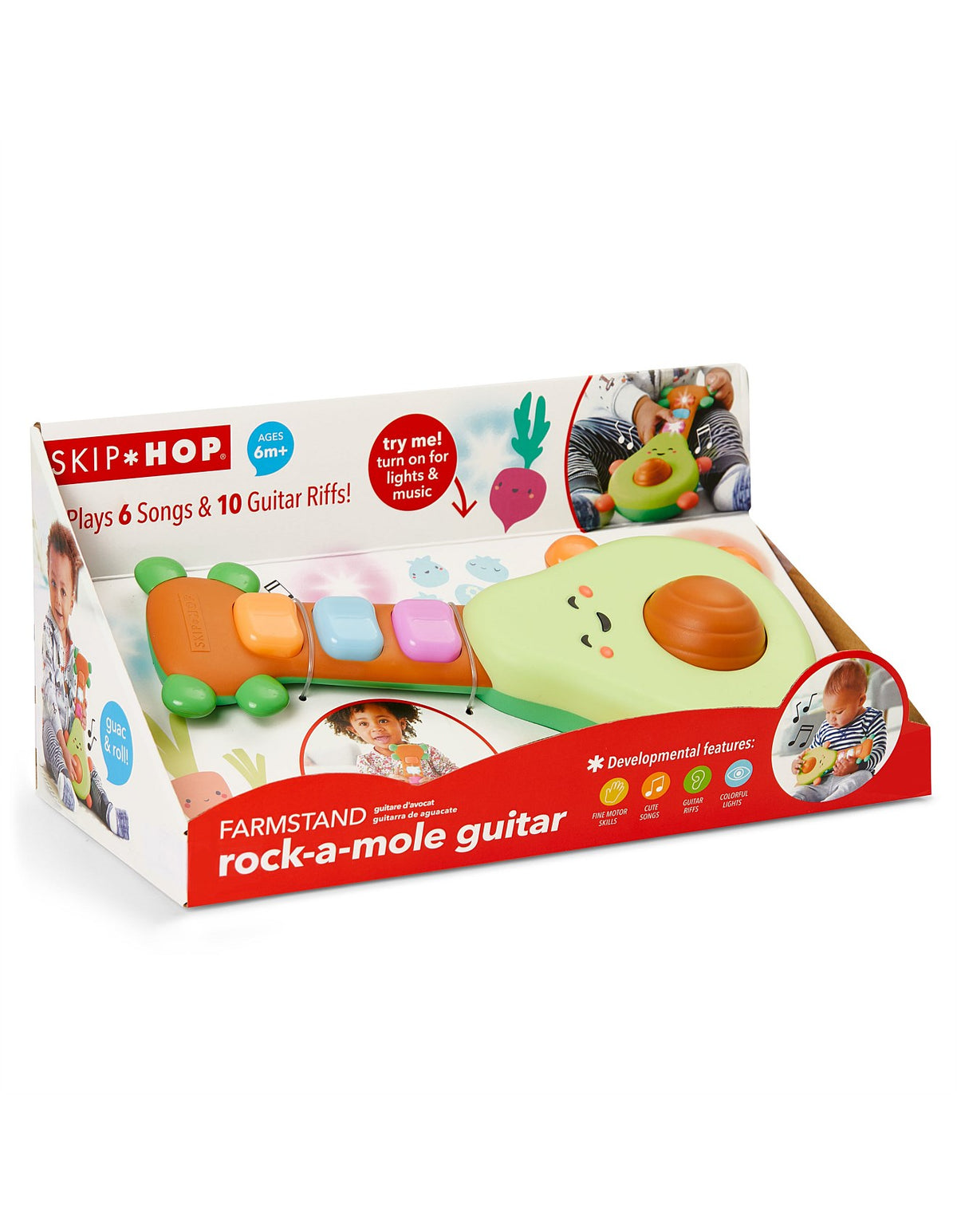 Farmstand Rock-A-Mole Avocado Guitar