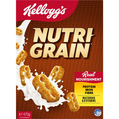 Kellogg's Nutri Grain Protein Breakfast Cereal 470g