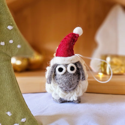 Pashom Felt Christmas Tree Decor Natural Woolly Sheep Pretend & Imaginative Play Toys Christmas Range 3yrs+