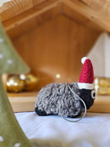 Pashom Felt Christmas Tree Decor Black Woolly Sheep Pretend & Imaginative Play Toys Christmas Range 3yrs+