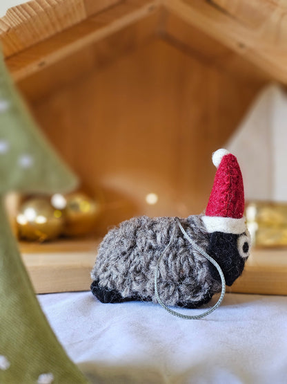 Pashom Felt Christmas Tree Decor Black Woolly Sheep Pretend & Imaginative Play Toys Christmas Range 3yrs+