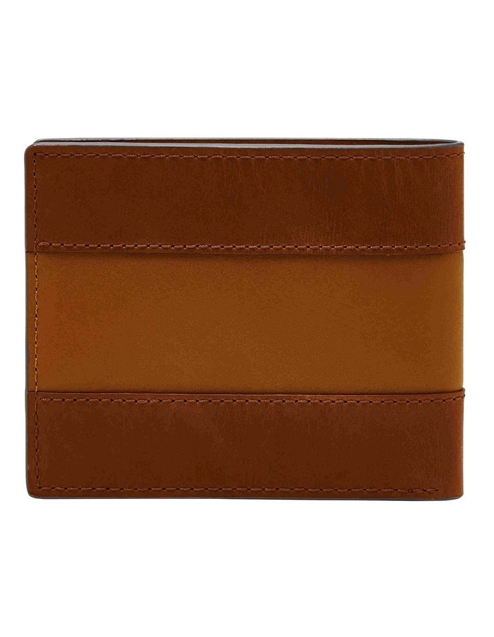 Everett Bifold Wallet with Flip ID in Medium Brown
