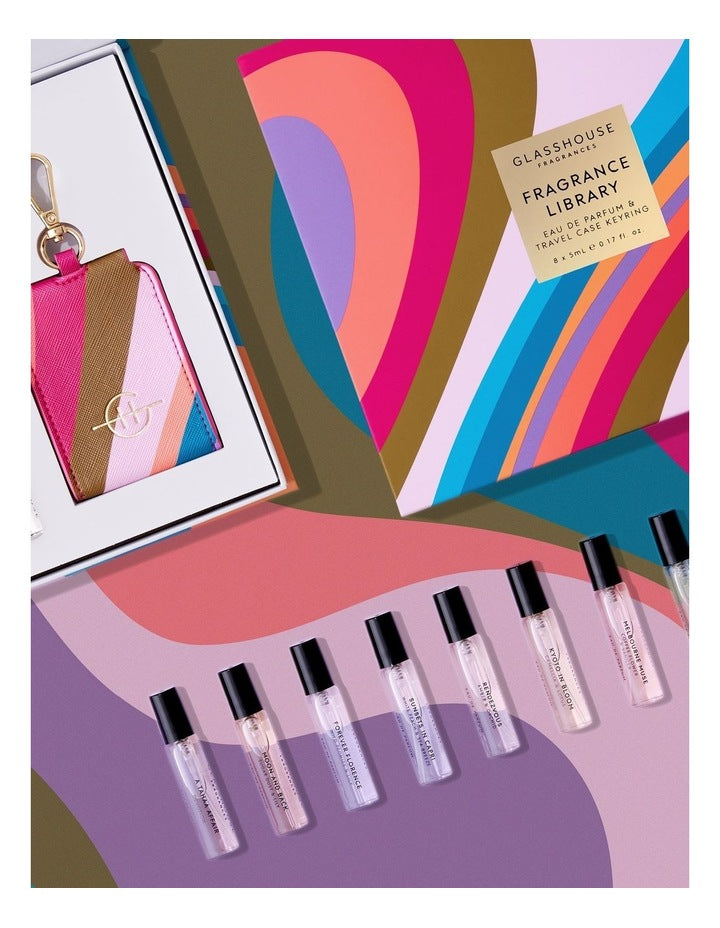Fragrance Library Discovery Set and Travel Case Keyring 8x5ml