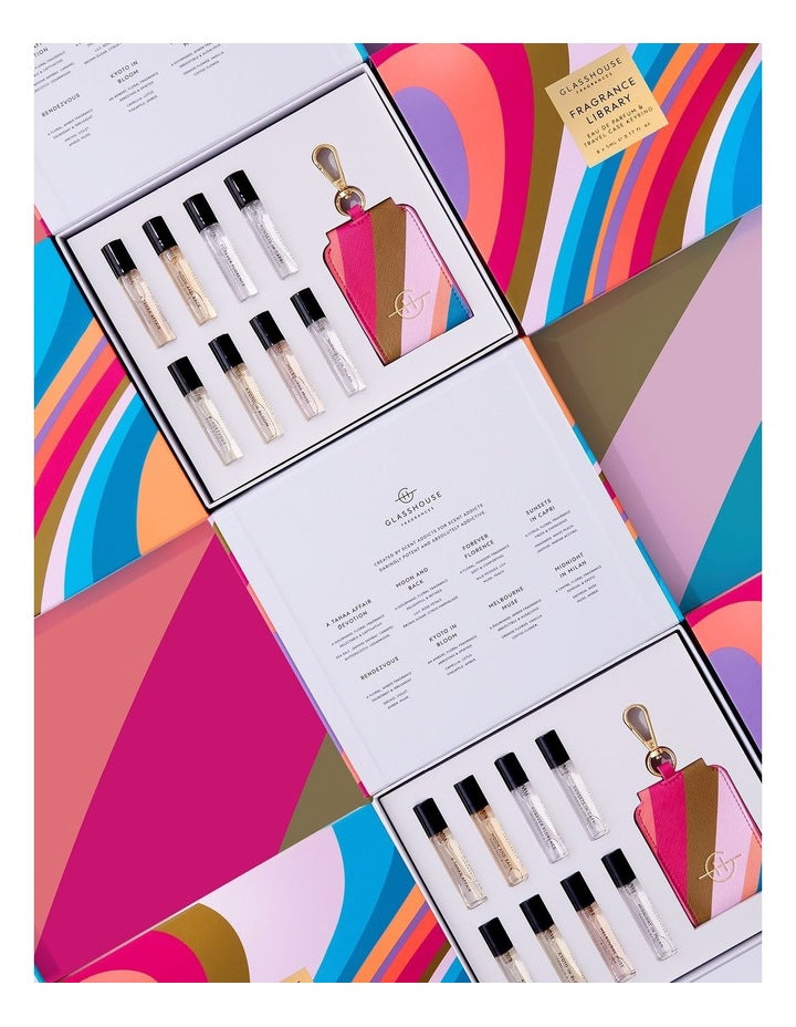 Fragrance Library Discovery Set and Travel Case Keyring 8x5ml