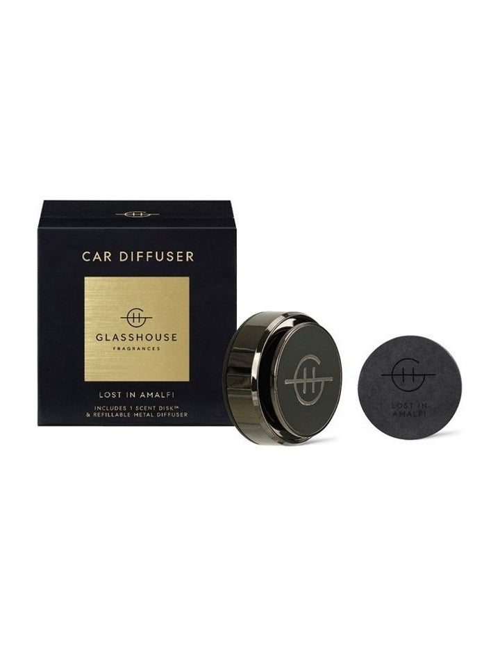 Lost In Amalfi Car Diffuser With 1 Replacement Scent Disk