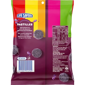 Life Savers Blackcurrant Pastilles 180g